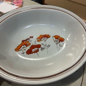 Floral Design Ceramic Bowl - 2
